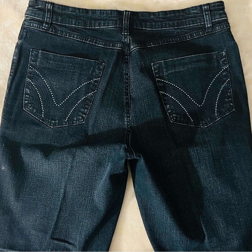 🔴 CLEARANCE🔖 FRENCH DRESSING 👖 RHINESTONE OLIVIA FLARE STRETCH JEANS Women’s 10 - Picture 6 of 14